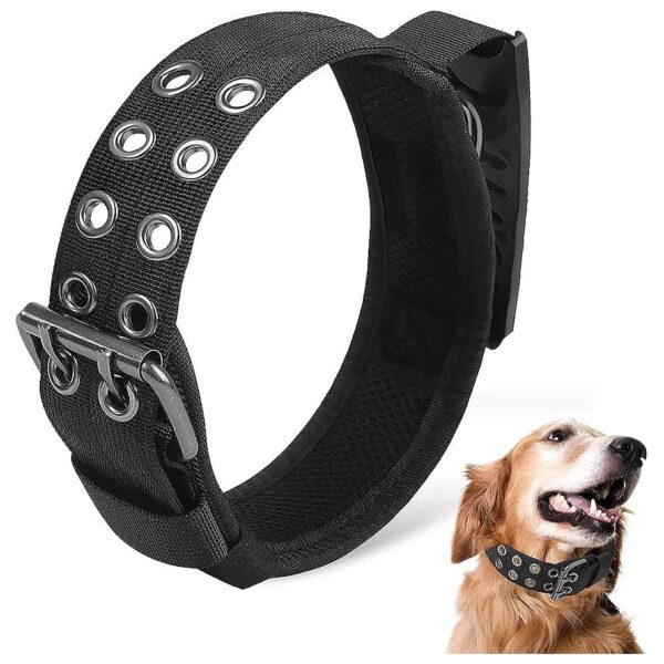 Reflective Nylon Dog Collar for Large Dogs with Adjustable Fit