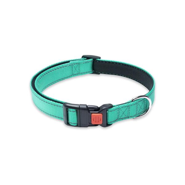 Reflective Nylon Dog Collar with Adjustable Buckle for Small to Large Dogs