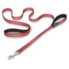 Reflective Nylon Dog Leash with Padded Double Handles for Comfort and Safety