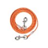 Reflective Orange Dog Tie-Out Cable for Large Dogs Up to 100LBS