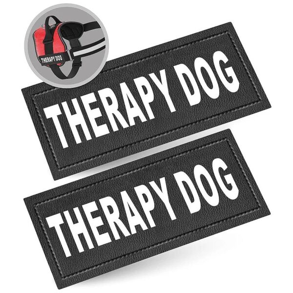 Reflective Therapy Dog Patch with Interchangeable Design for Multi-Dog Owners