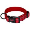 Reflective and Adjustable Nylon Dog Collar with Neoprene Padding for Small to Large Dogs