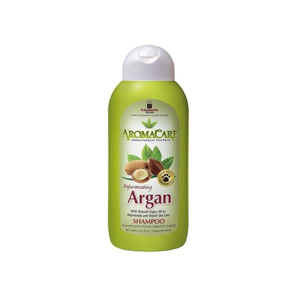 Rejuvenating Argan Shampoo for Dry and Brittle Coats Leaves Fur Silky and Shiny