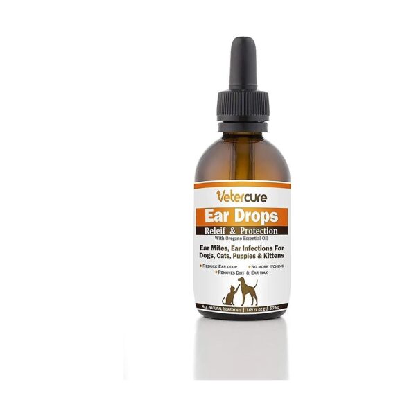 Relieve Ear Pain & Odor in Any Pet with Natural Ear Drops - Proven Results in 1 Week