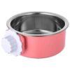 Removable Plastic and Stainless Steel Dog Food Water Bowl for Pet Crates