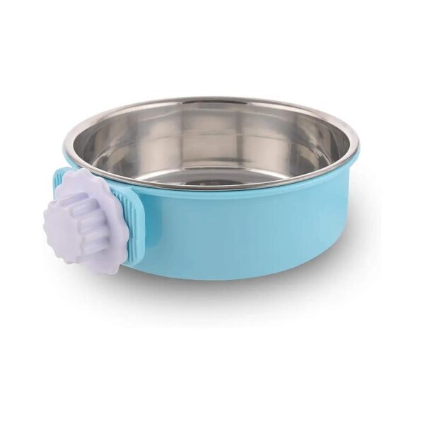 Removable and Adjustable Pet Bowl for Dogs and Cats with Cage