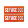 Removable and Reflective Orange Dog Patches with Interchangeable Hook Fastener System