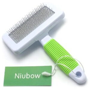 Remove Mats Tangles Knots and Dead Hair with this Gentle Slicker Brush for Small Pets