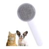 Removes Loose Undercoat and Shedding Hair, Cat and Dog Brush with Self Cleaning Feature