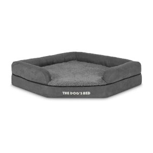 Replacement Outer Cover for Large Orthopedic Memory Foam Dog Bed Grey Plush Washable