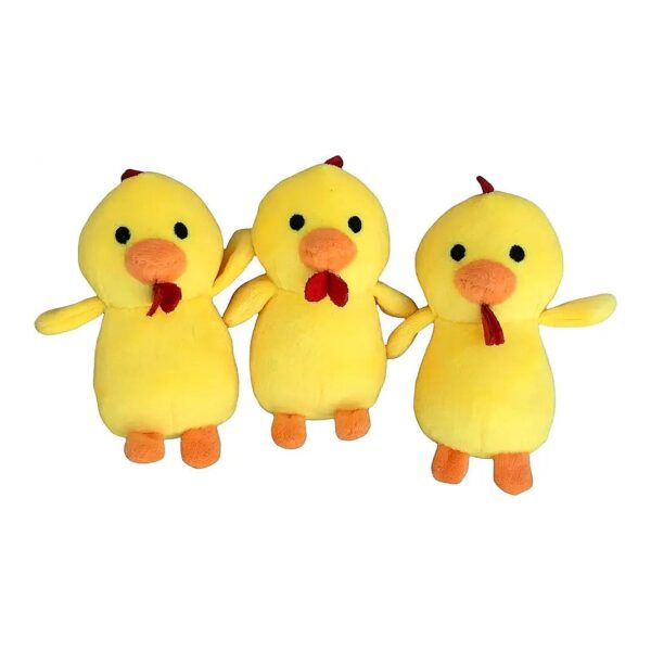 Replacement Plush Chicken Toys for Small Dogs with Squeaky Hideaway Egg