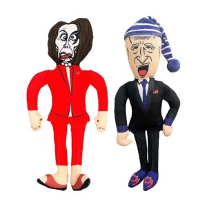 Republican Dogs Polyester Chew Toy Bundle featuring Joe Biden and Nancy Pelosi