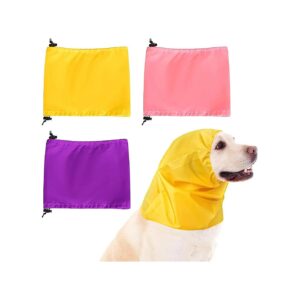 Resistant Dog Ear Covers for Bathing, Swimming, and Show, 3 Pack