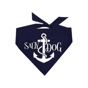 Resistant Navy Blue Dog Bandana for Dogs of All Sizes