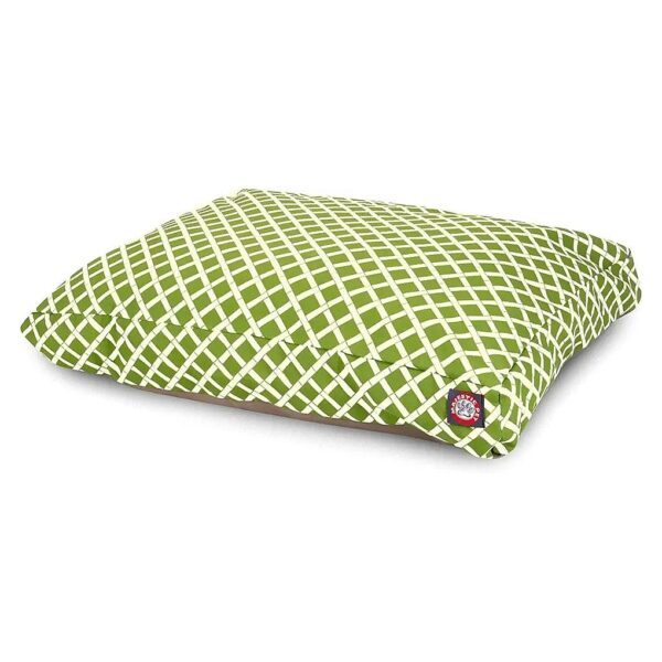 Resistant Rectangle Pet Bed with UV-Protected Polyester Cover and Plush Polyfill Filling