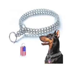 Resistant Stainless Steel Chain Dog Collar for Dogs of Various Breeds