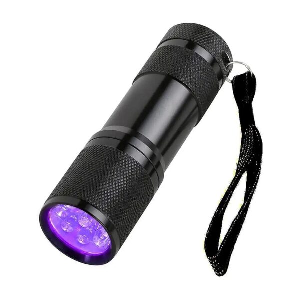 Resistant UV Flashlight for Detecting Pet Urine Stains and Fluorescent Agents