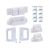 Retractable Dog Gate White Wall Mount Replacement Parts Kit Baby Gate Extra Wide Hardware