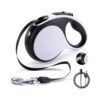 Retractable Dog Leash with Rechargeable LED Light for Safe Night Walks