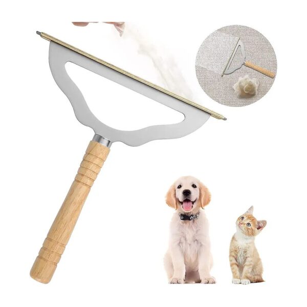 Reusable Long Handle Pet Hair Remover for Carpets and Furniture