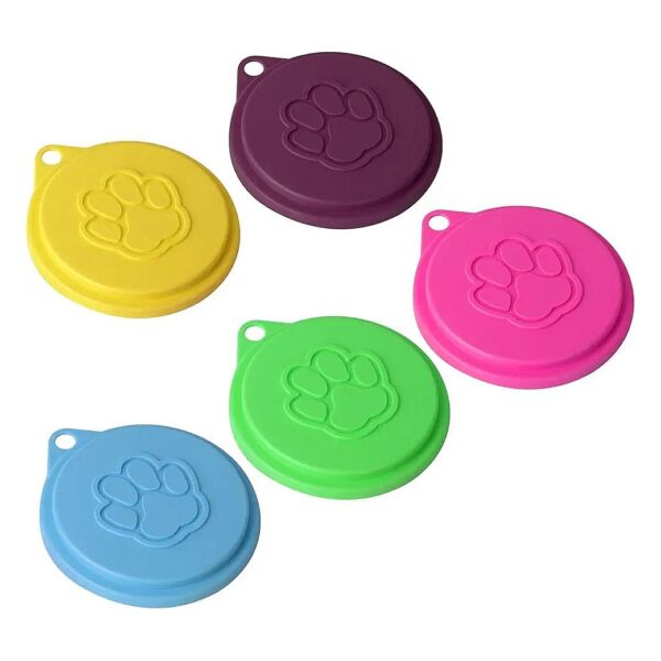 Reusable Pet Food Covers for Freshness with Self-Sealing Lids