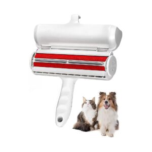 Reusable Red Pet Hair Remover Roller for Pet Lovers Removes Loose Fur with Ease