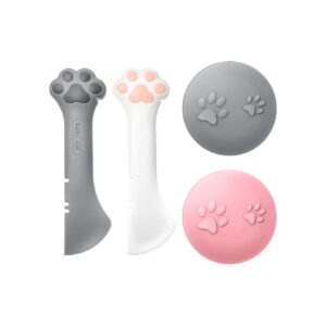 Reusable Silicone Pet Food Can Covers and Spoons for Dog and Cat Food Storage