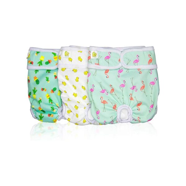 Reusable Washable Dog Diapers Medium Waist Highly Absorbent Polyester