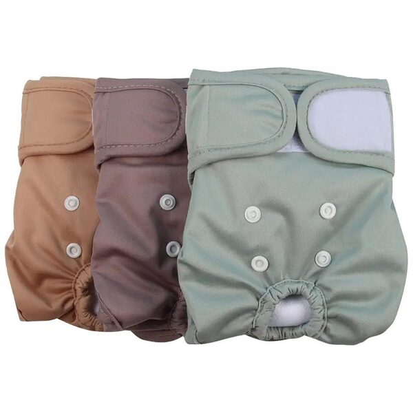 Reusable Washable Female Dog Diapers with 3-Pack for Female Medium Large Dogs