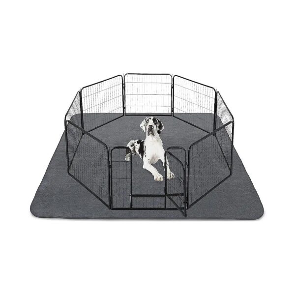 Reusable Water-Resistant Dog Pee Pads for Puppy Kennel Crate Training Playpen Gray