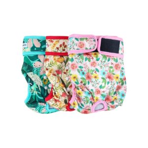 Reusable and Washable Dog Diapers for Female Dogs with Period Panties