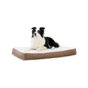 Reversible Dog Bed with Washable Cover for Pet Comfort