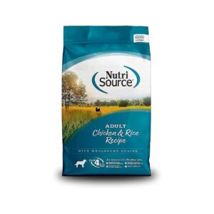 Rich Dry Dog Food with Chicken, Rice, and Wholesome Grains, 5LB