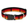 Ring German Flag Polyester Dog Collar 1" Wide 15-26" Neck Size