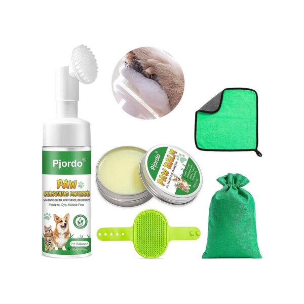 Rinse Cleaner, Moisturizer, and Brush for Dogs and Cats of All Sizes