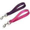 Rosered Purple Nylon Free Traffic Dog Leash with Adjustable Grab Handle for Pet Training