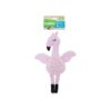 Rosewood Eco Friendly Plush Flamingo Dog Toy Squeaker Made Recycled Plastic Bottles Mixed