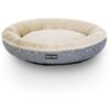 Round Dog Bed with Memory Foam and Plush Lying Surface for Cats