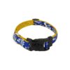 Royal Blue Hawaiian Pattern Dog Collar with Durable Buckle