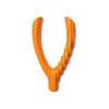 Rubber Wishbone Dog Toy for Medium and Large Dogs Bright Orange Durable Teething Aid