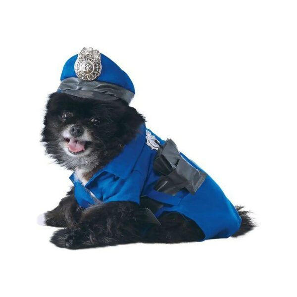 Rubie's Blue Police Officer Pet Costume for Large Dogs 21 Lbs+