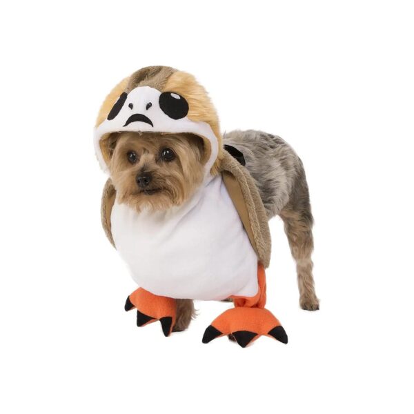 Rubie's Licensed Star Wars Porg Dog Costume With Adjustable Velcro Closure For Comfort