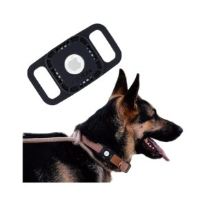 Rugged Airtag Case for Dog Collar - Durable Silicone Loop for Secure AirTag Attachment