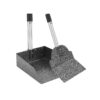 Rust-Resistant Aluminum Poop Scoop Set with Anti-Stick Tray and Spade for Easy Cleaning