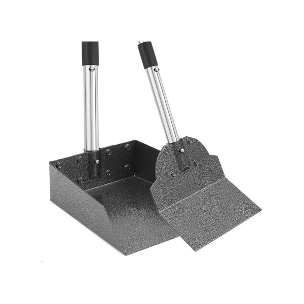 Rust-Resistant Aluminum Poop Scoop Set with Anti-Stick Tray and Spade for Easy Cleaning