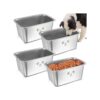 Rust Resistant, Dishwasher Safe, and Extra Large Metal Pet Bowls for Large Breed Dogs