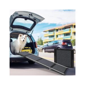 SUVs, and Trucks, Durable Aluminum Foldable Ramp for Large and Small Dogs