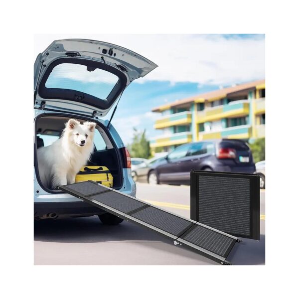 SUVs, and Trucks, Durable Aluminum Foldable Ramp for Large and Small Dogs