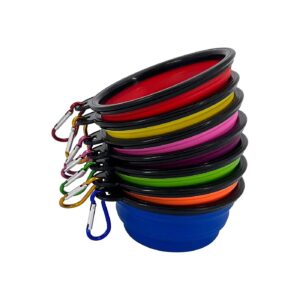 Safe Silicone Dog Bowls 10 Pack Reusable Portable for Hiking Camping Outdoor Activities