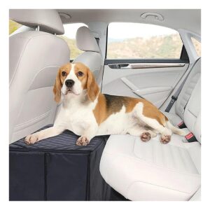 Safe and Comfortable Dog Car Seat Extender with Storage for Pet Travel and Essentials